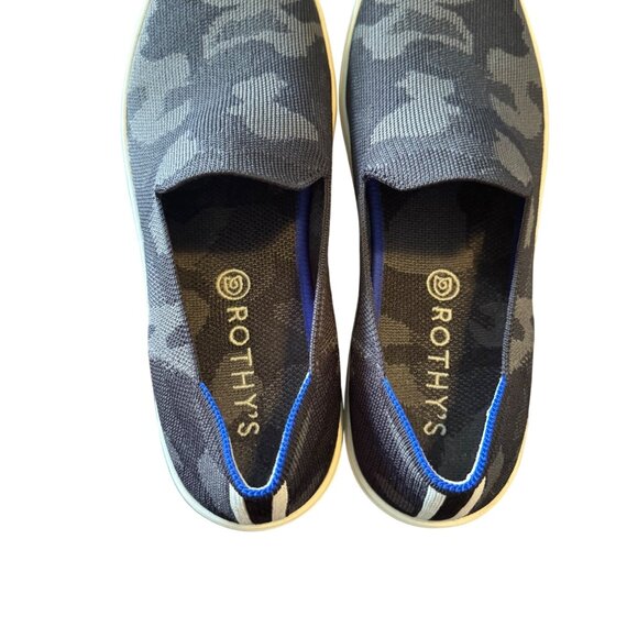 Rothy's Women's Camo Slip-On Sneakers Size 10 Gray & Black Recycled Materials - Picture 9 of 13